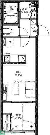 KEIAI RESIDENCE 小岩の物件間取画像